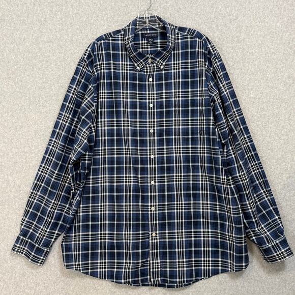 Lot of 3 Lands End No Iron Twill Shirts Size XXL/T Tall 18-18.5 Traditional Fit - Picture 3 of 16